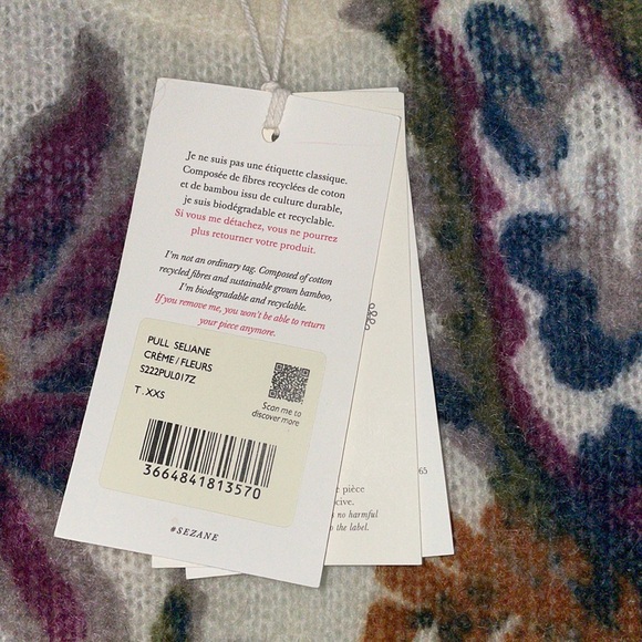 Sezane Seliane Floral Paisley Sweater - Picture 4 of 8